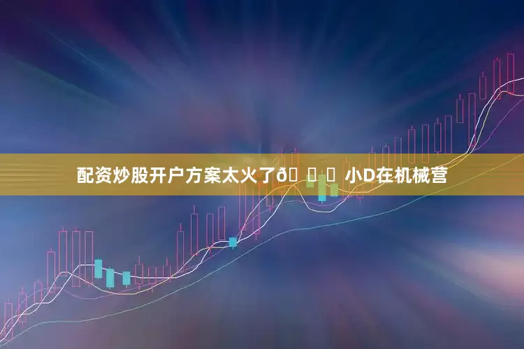 配资炒股开户方案太火了😂小D在机械营